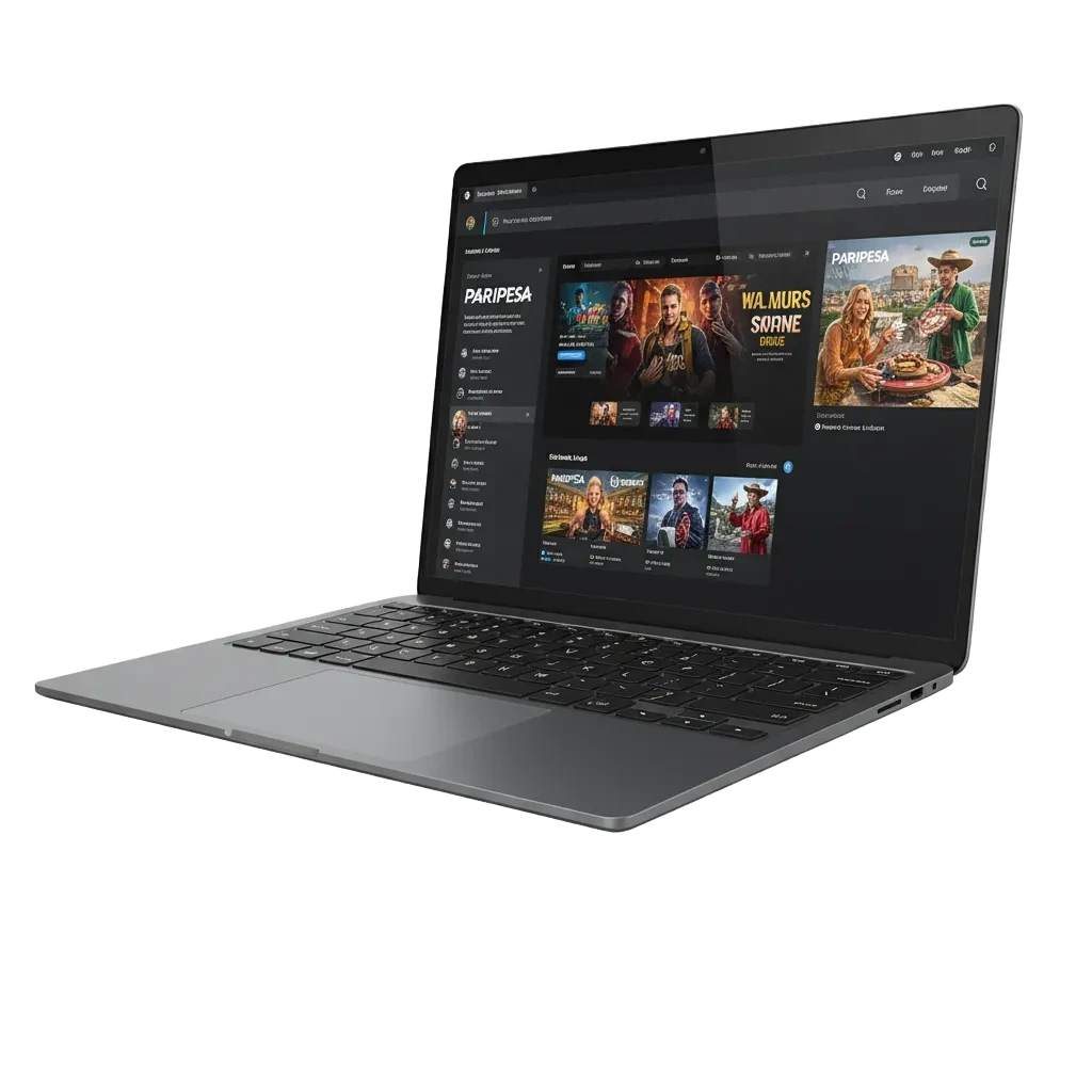 Paripesa desktop ilovasi skrinshoti: sport tikish, jonli kazino, ruletka va slotlar Windows va macOSda