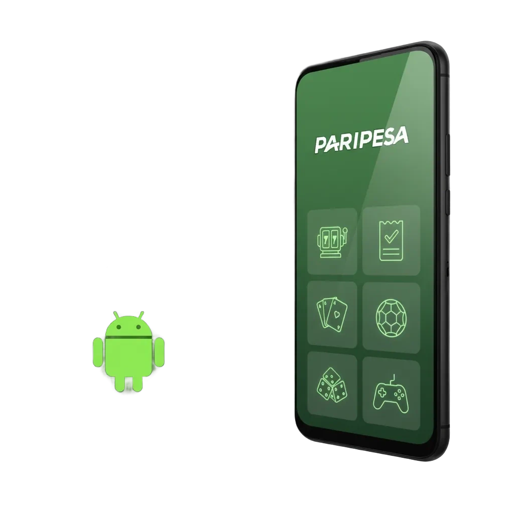 Paripesa Android ilovasi smartfonda: tez tikish, kazino o‘yinlari, o‘rnatish qadamlari, hisob va kupyuralar qo‘lda.