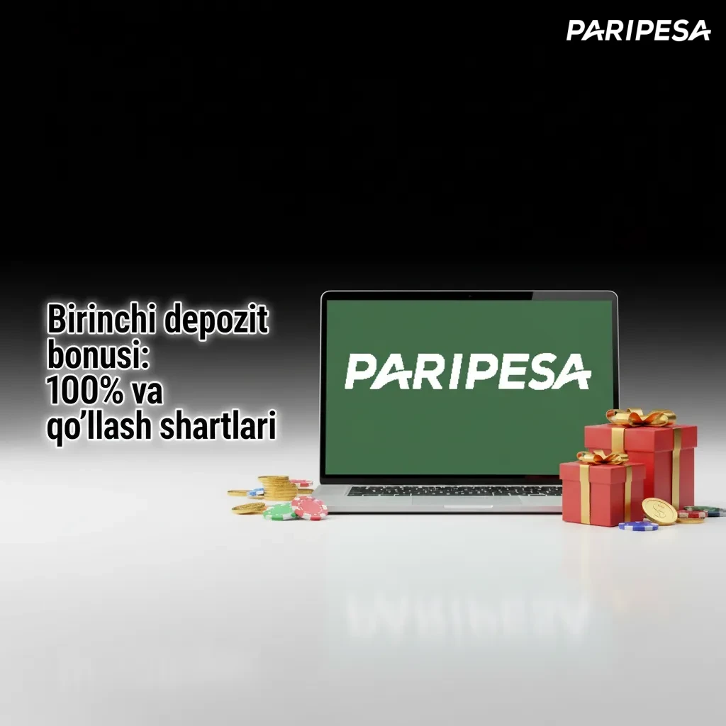 Banner: Birinchi depozit bonusi 100%, 1 000 000 so‘mgacha. Min 30 000 so‘m. Sport 5x (1.4+), kazino 35x, 30 kun.