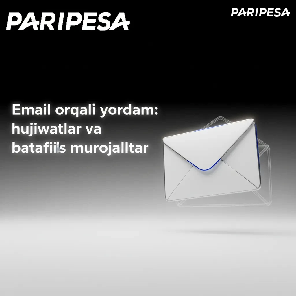 Yordamga email: mavzu va hisob ID bilan xat, fayl ilovalari. Javob 1–12 soat, KYC va to‘lovlar uchun qulay.