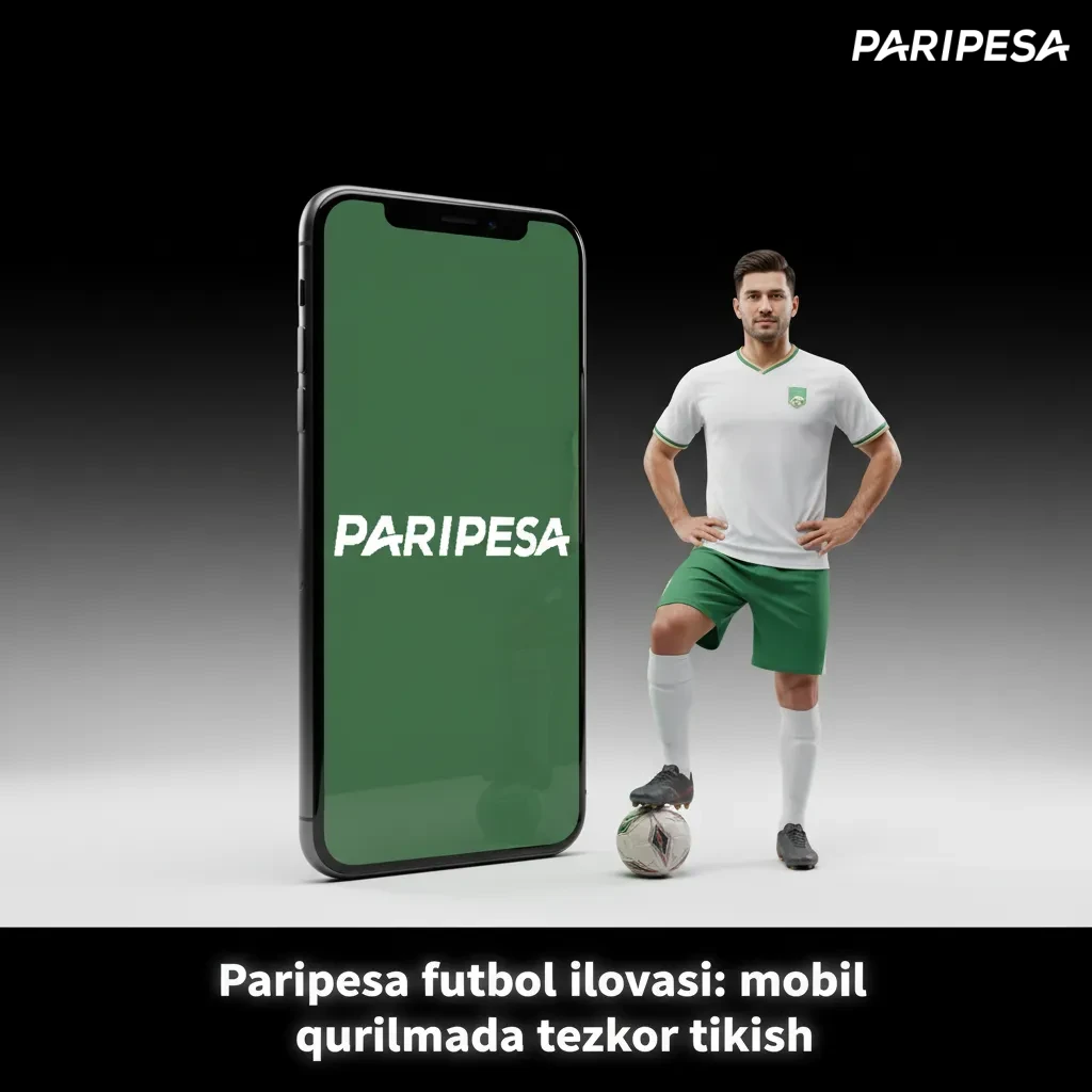 Paripesa futbol ilovasi ekrani: ligalar, jonli koeffitsiyentlar va tezkor stavka tugmalari, Android va iOS uchun