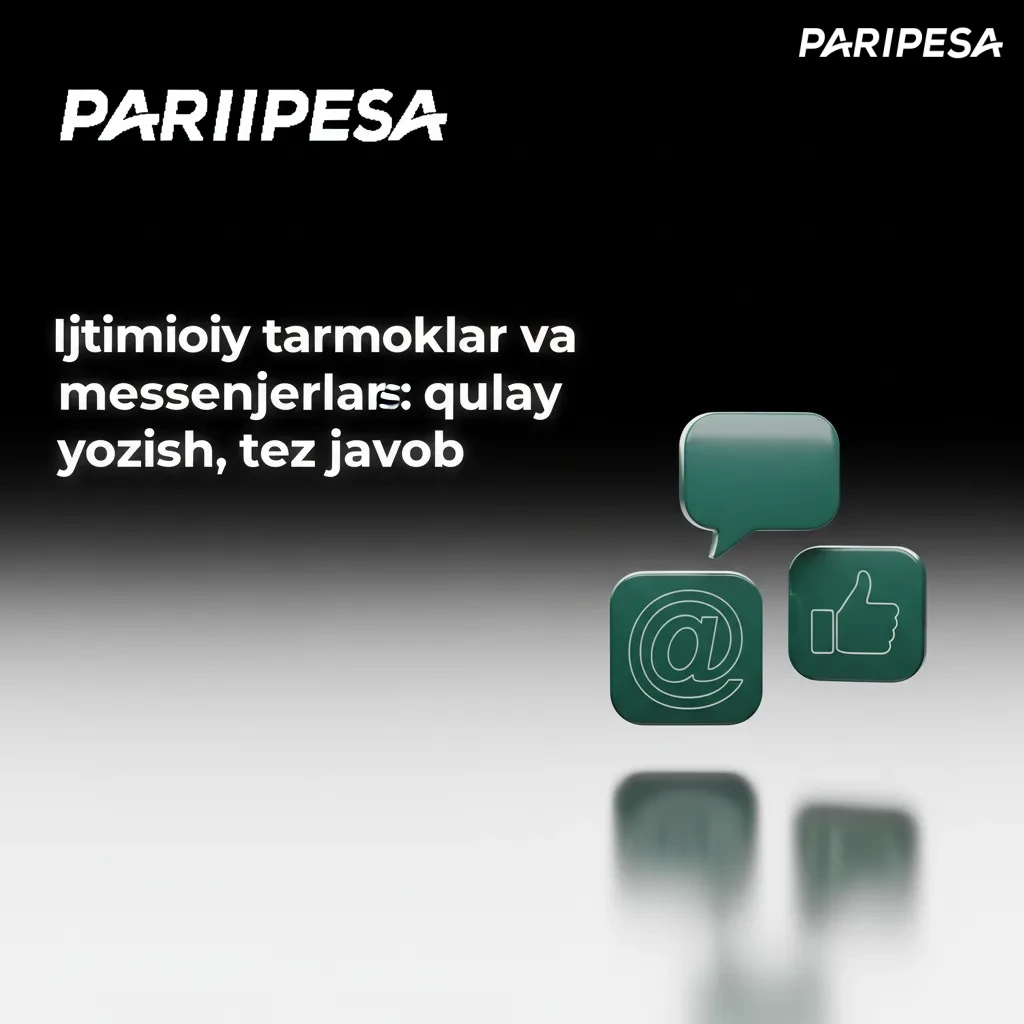 Telefon ekranida Telegram va WhatsApp ikonkalari, chat pufakchalari va soat — tezkor yozish va tez javob