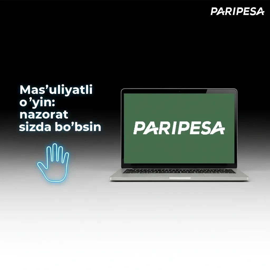 Mas’uliyatli o‘yin banneri: 18+, byudjet va vaqt limiti, yo‘qotishni quvmaslik, bo‘sh mablag‘, dam olish, yordam liniyasi.