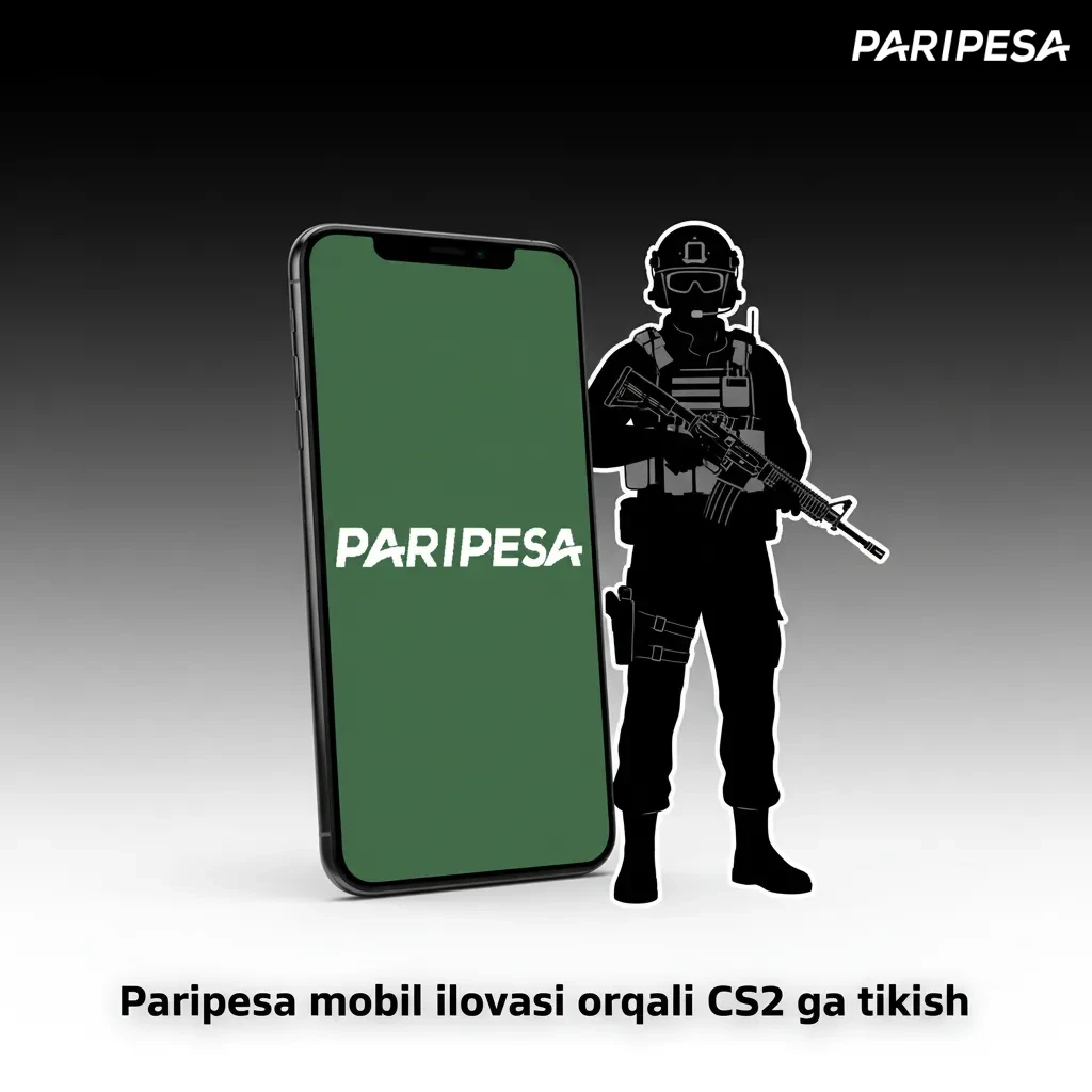 Smartfon ekranlarida Paripesa ilovasi: CS2 turniri, xarita/raund bozorlari va tez yangilanuvchi jonli koeffitsiyentlar.
