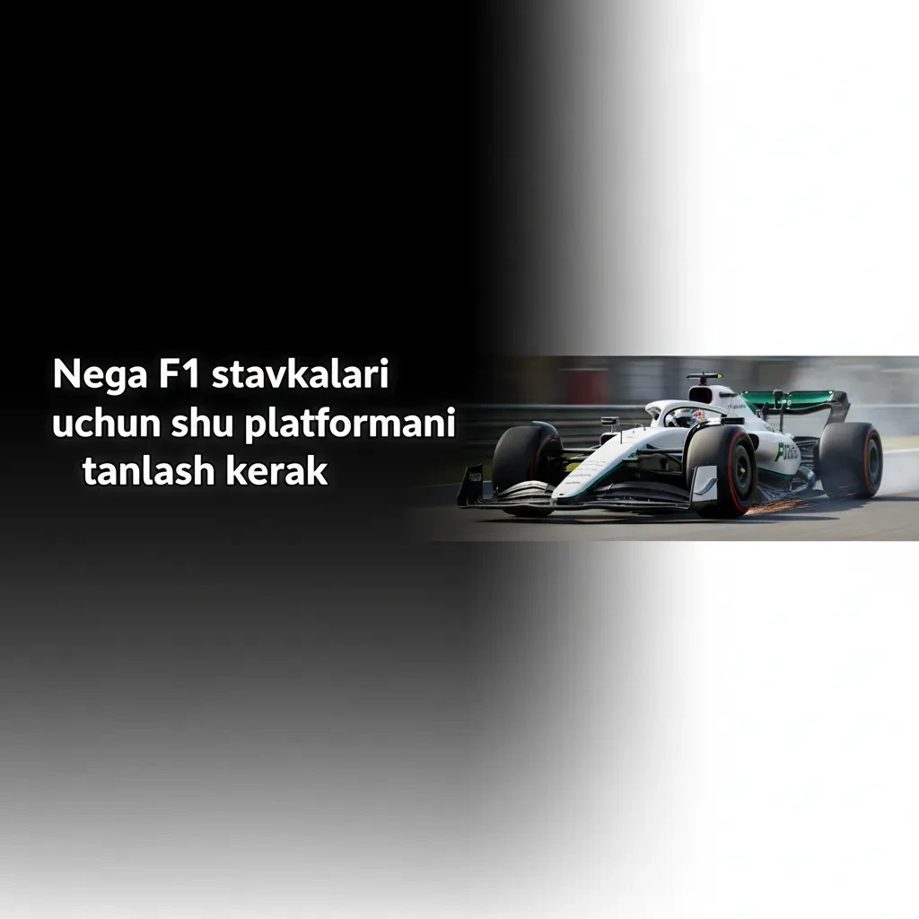 F1 garov platformasi tasviri: bolid, koeffitsiyentlar, jonli garov, Cash Out, statistika, mahalliy to‘lovlar, 24/7 yordam