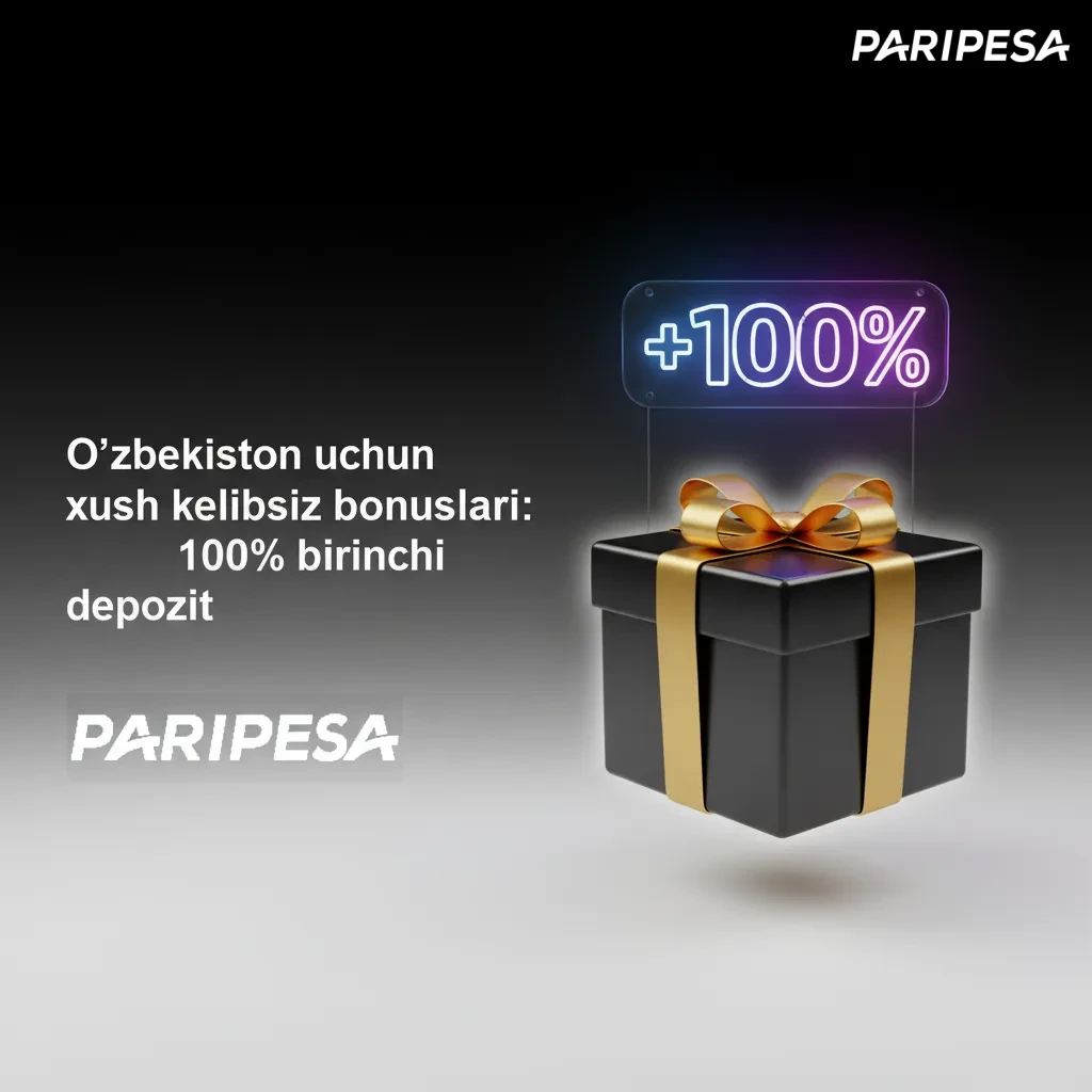 O‘zbekiston uchun xush kelibsiz bonuslari: sport va kazino uchun 100% birinchi depozit banneri