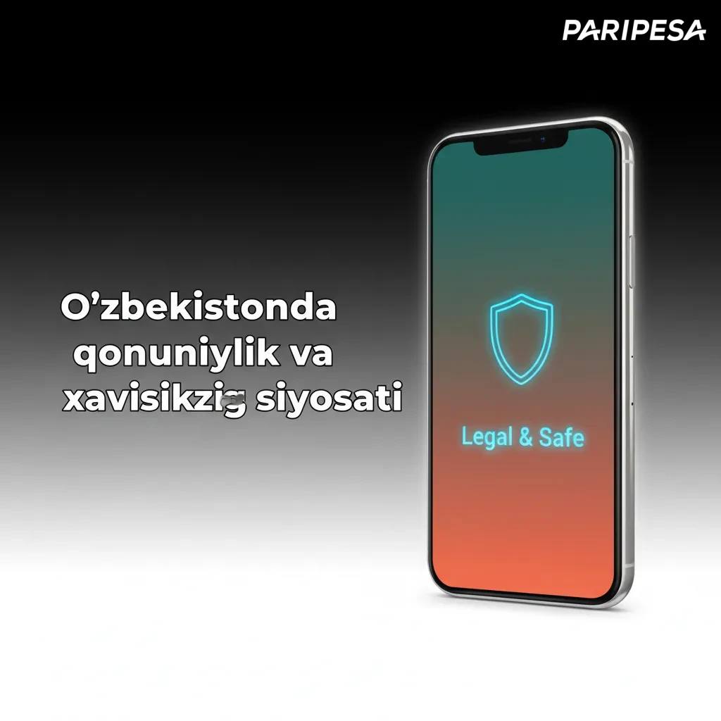 O‘zbekiston fonida qalqon va qulf belgilari: litsenziya, maxfiylik, mas’uliyatli o‘yin va shifrlashga urg‘u.