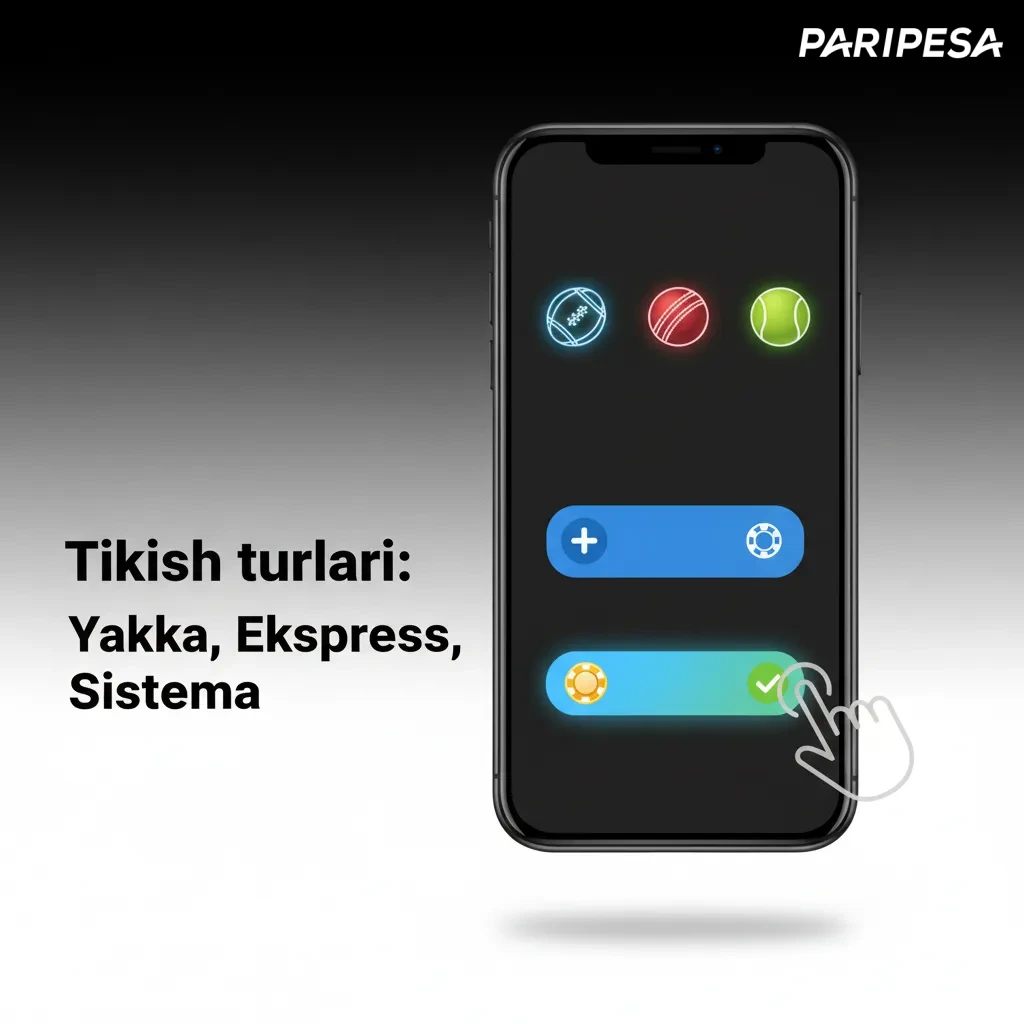 Infografika: Tikish turlari — Yakka (bitta hodisa), Ekspress (bir nechta hodisa), Sistema (kombinatsiyalar)