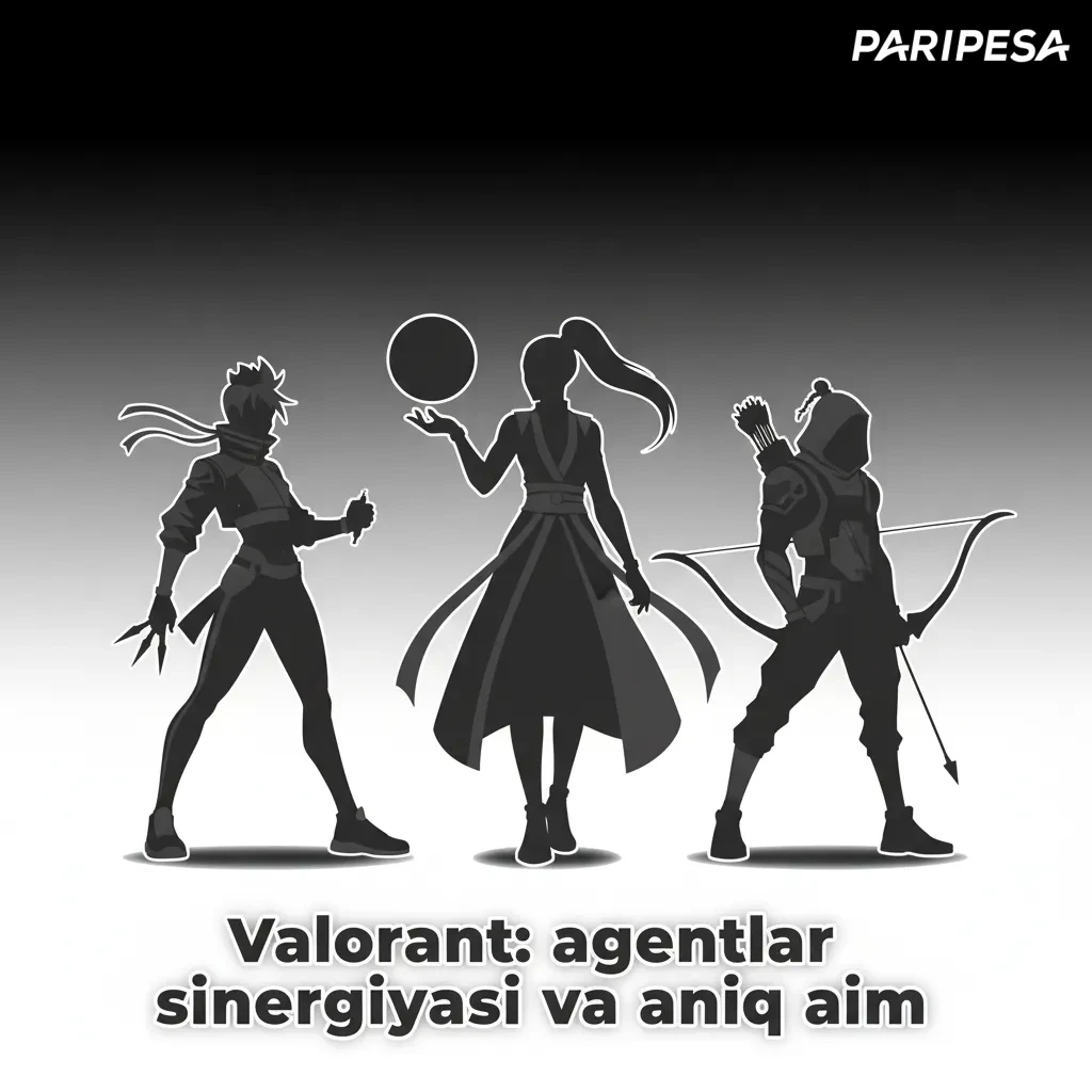 Valorantda agentlar sinergiyasi va aniq aim aks etgan sahna; VCT Champions/Masters espor kayfiyati.