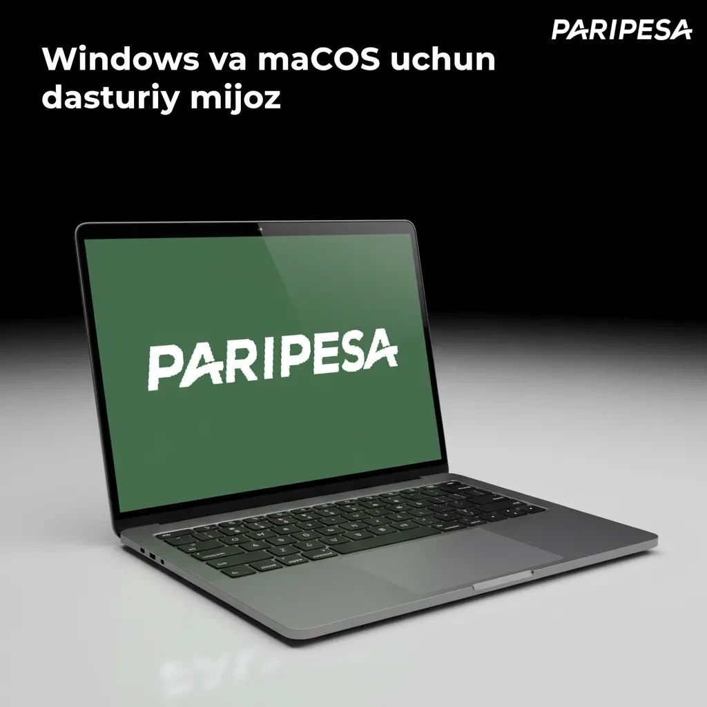 Windows va macOS logotiplari yonida brauzer interfeysi, alohida ilova shart emas, tez va qulay