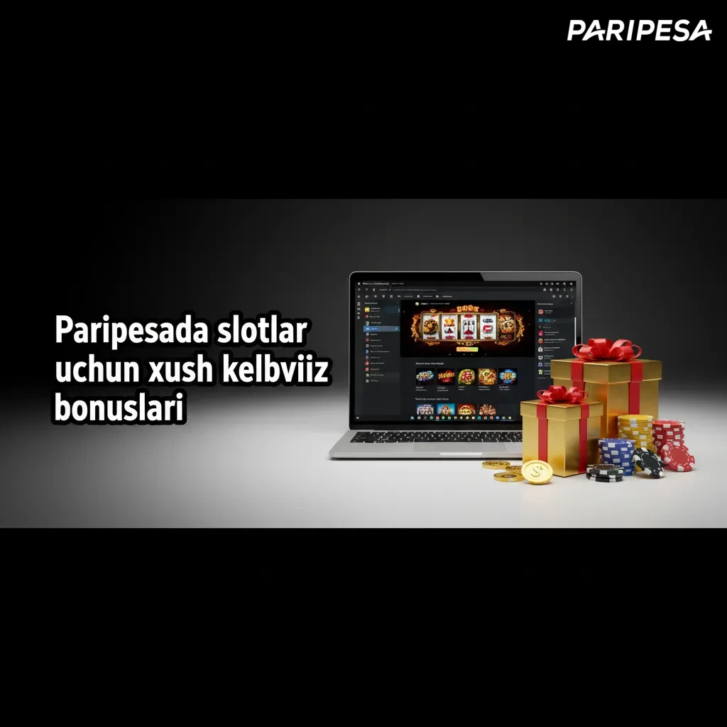 Paripesa slotlari uchun xush kelibsiz bonuslari: 100% birinchi depozit, 2 000 000 so‘mgacha, bepul spinlar va keshbek.