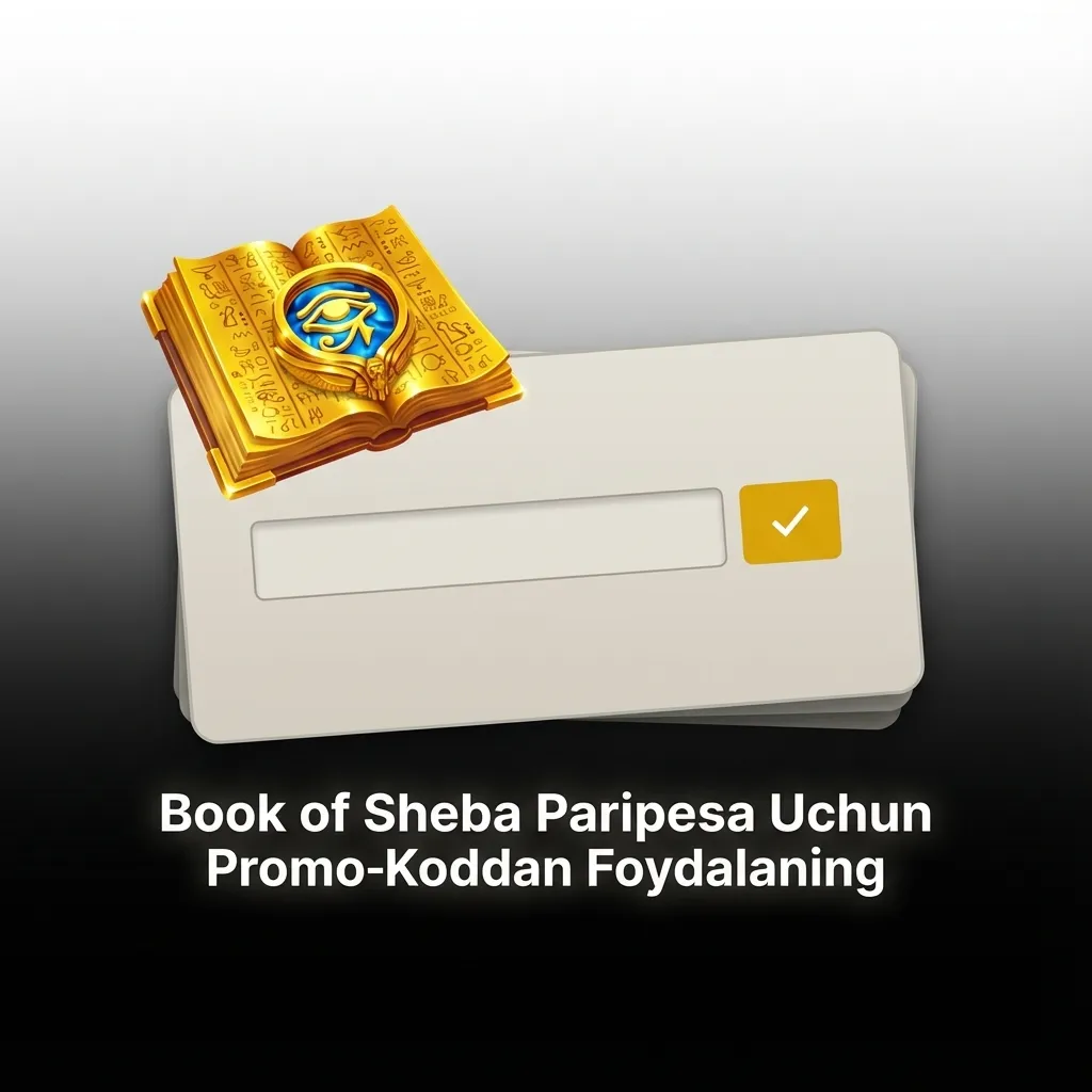 Paripesa promo code SHEBA2024 displayed for bonus activation on Book of Sheba gaming platform