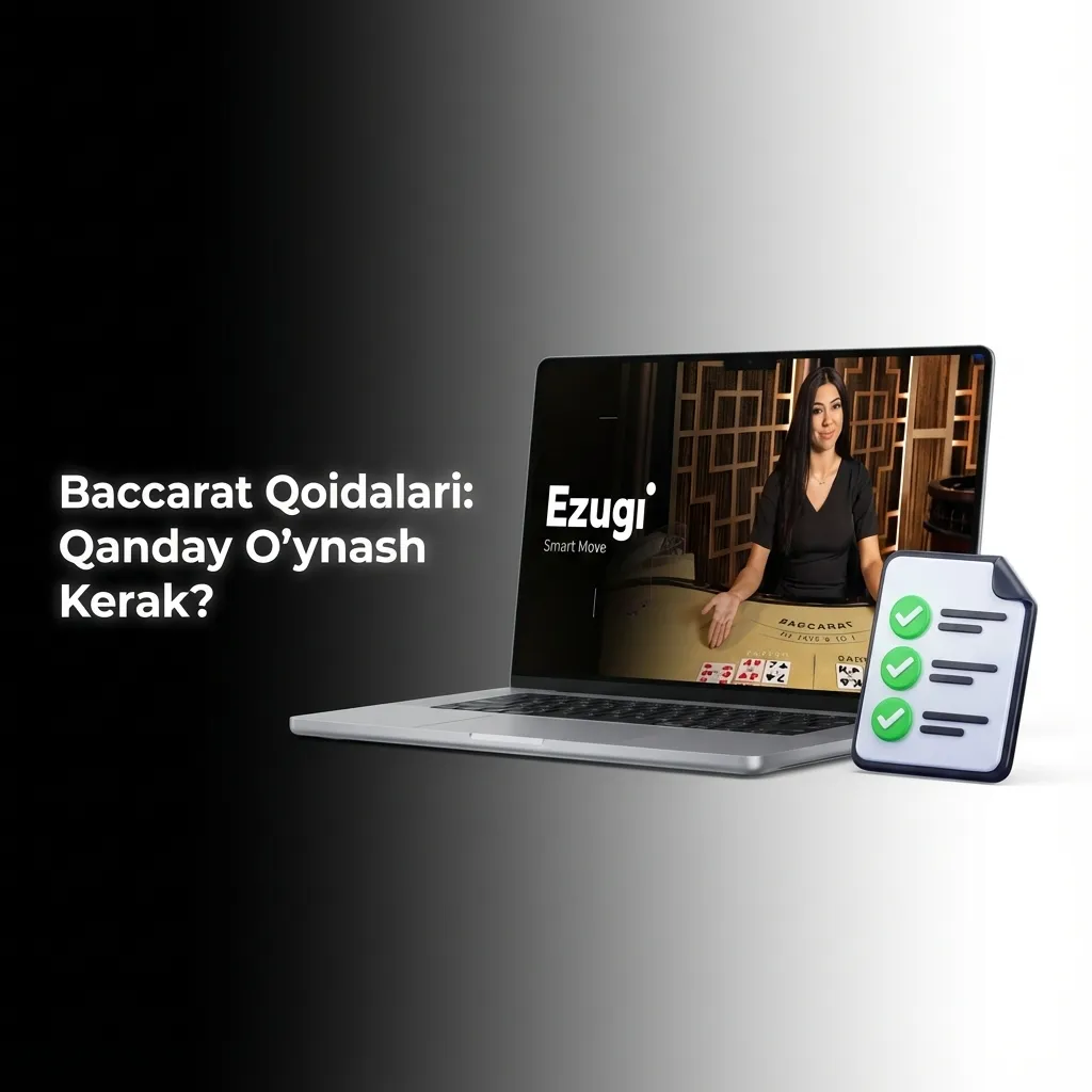 Baccarat casino table showing player and banker hands with cards, betting options, and game layout explanation