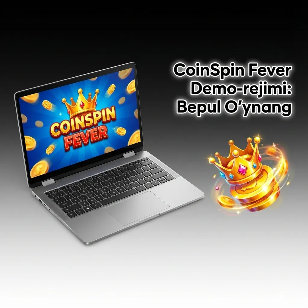 CoinSpin Fever demo mode interface showing virtual balance and game mechanics for risk-free practice play