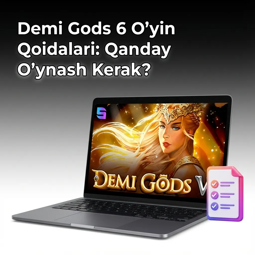 Demi Gods 6 slot machine interface showing 5 reels with Wild and Scatter symbols, betting options from 10 to 500,000 som
