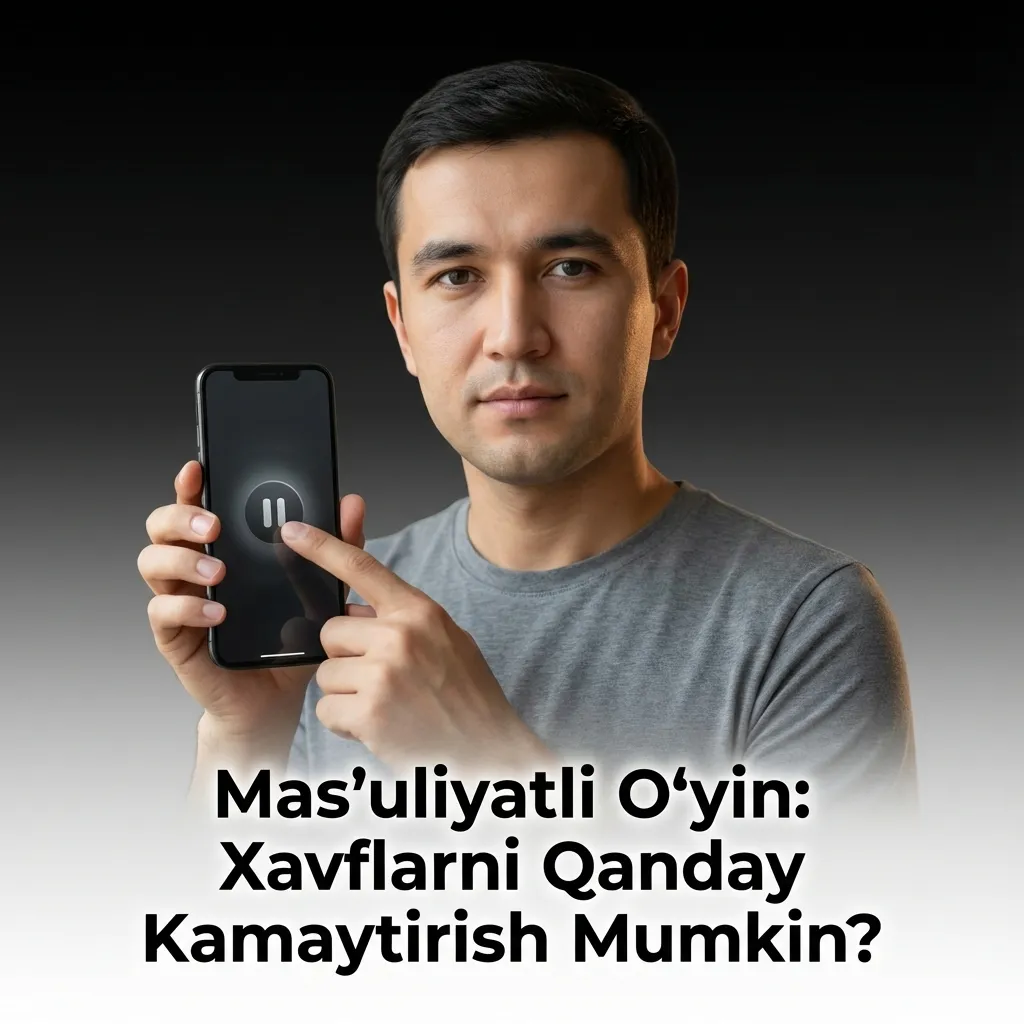 Casino player setting budget limits on smartphone screen for responsible gambling practices