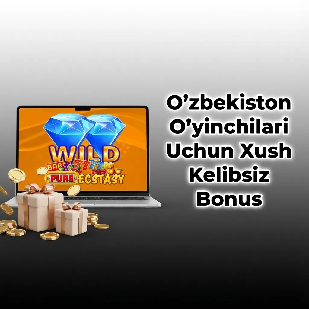 Uzbek casino players celebrating welcome bonus on slots with coins and gaming interface