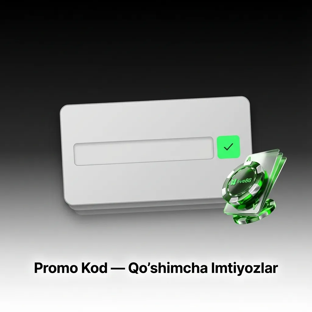 O'yinchi promo kod kiritish orqali qo'shimcha bonuslar olish imkoniyati haqida ma'lumot