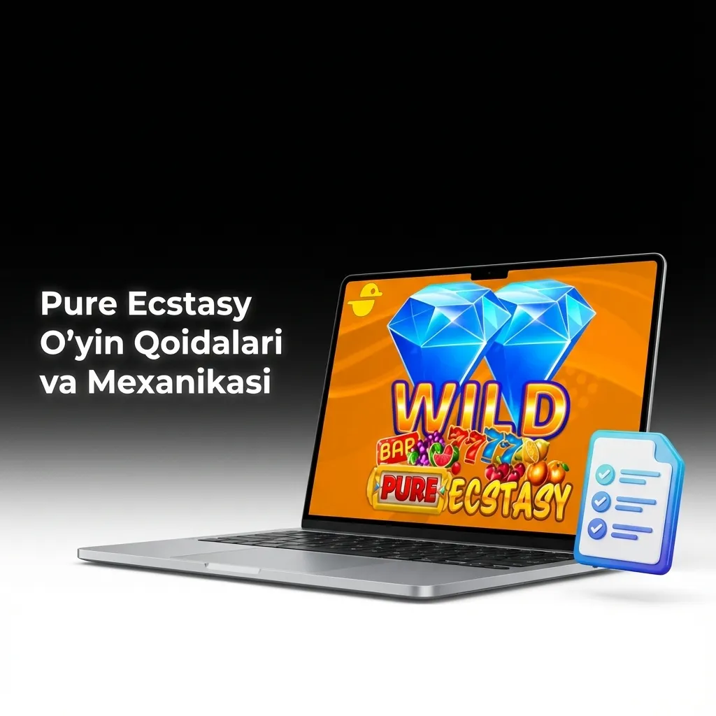 Pure Ecstasy o'yinida stavka qo'yish va koeffitsientlar bilan g'alaba qozonish jarayonini ko'rsatadigan tasvir